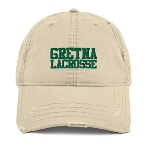 Gretna Lacrosse Distressed Dad Hat