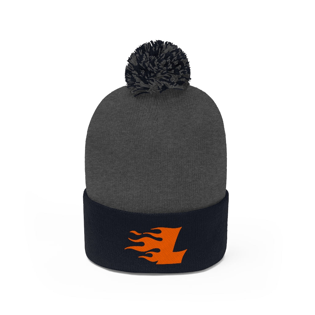 Team Logo Pom Pom Beanie