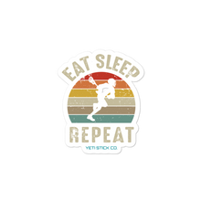Load image into Gallery viewer, Eat. Sleep. Repeat. Lacrosse Sticker