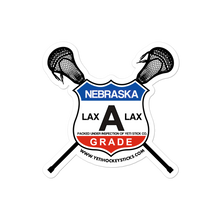 Load image into Gallery viewer, Grade A Nebraska Lacrosse Sticker