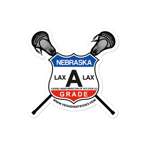 Grade A Nebraska Lacrosse Sticker