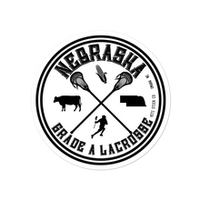 Load image into Gallery viewer, Nebraska Beef Lacrosse Sticker