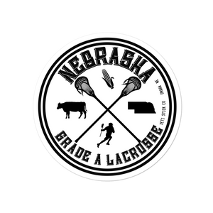 Nebraska Beef Lacrosse Sticker