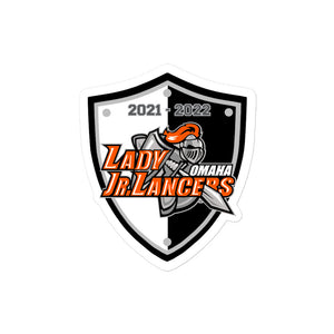 Lady Jr. Lancers Shield Logo Sticker
