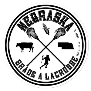 Nebraska Beef Lacrosse Sticker