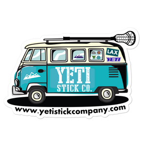 Yeti Hippie Lacrosse Van Sticker