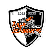 Load image into Gallery viewer, Lady Jr. Lancers Shield Logo Sticker