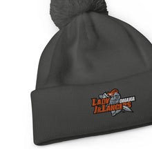 Load image into Gallery viewer, Embroidered Team Logo Pom Pom Beanie