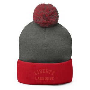 Embroidered Pom-Pom Beanie
