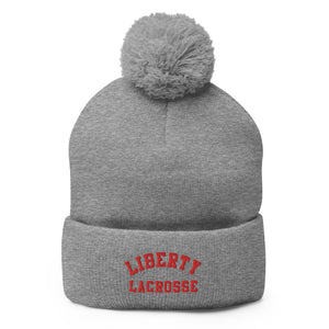 Embroidered Pom-Pom Beanie