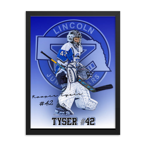 Framed photo paper poster