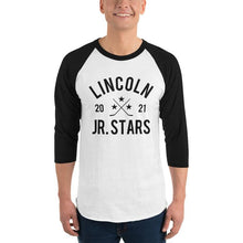 Load image into Gallery viewer, Lincoln Jr. Stars 3/4 Sleeve Raglan Shirt