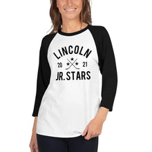 Load image into Gallery viewer, Lincoln Jr. Stars 3/4 Sleeve Raglan Shirt