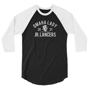 Collegiate Style 3/4 Sleeve Raglan Shirt
