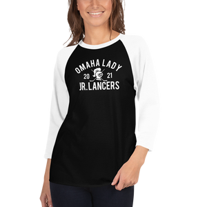 Collegiate Style 3/4 Sleeve Raglan Shirt