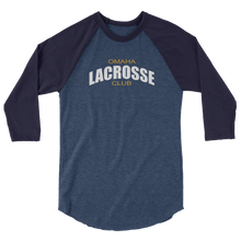Load image into Gallery viewer, Omaha Lacrosse Club 3/4 sleeve raglan t-shirt