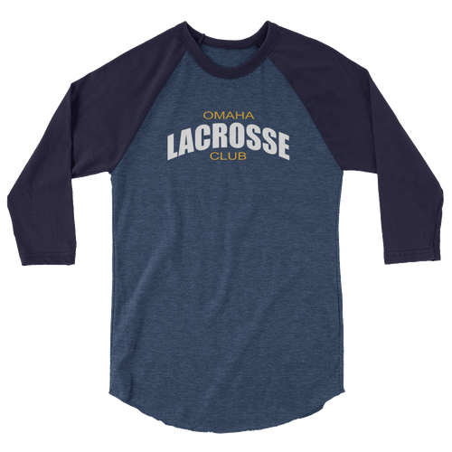 Omaha Lacrosse Club 3/4 sleeve raglan t-shirt