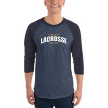 Load image into Gallery viewer, Omaha Lacrosse Club 3/4 sleeve raglan t-shirt