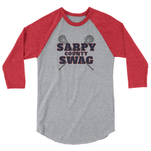 Load image into Gallery viewer, Sarpy County Swag - 3/4 sleeve raglan shirt