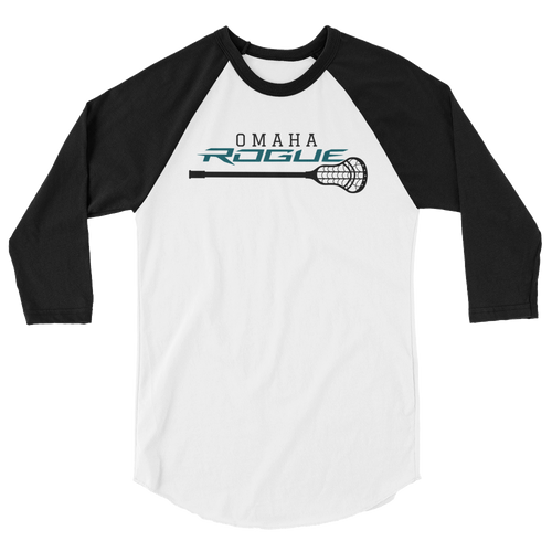 Omaha Rogue Lacrosse - 3/4 sleeve raglan shirt