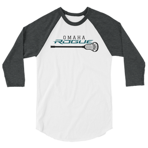 Omaha Rogue Lacrosse - 3/4 sleeve raglan shirt