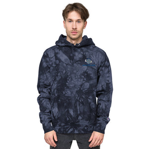 Embroidered Team Logo Tie-Dye Hoodie from Champion
