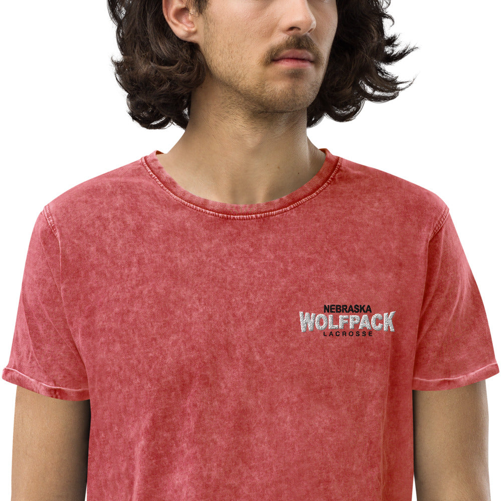 Wolfpack Denim T-Shirt - Red