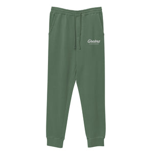 Premium Embroidered Pigment-Dyed Sweatpants