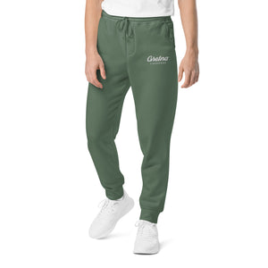 Premium Embroidered Pigment-Dyed Sweatpants