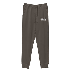 Premium Embroidered Pigment-Dyed Sweatpants