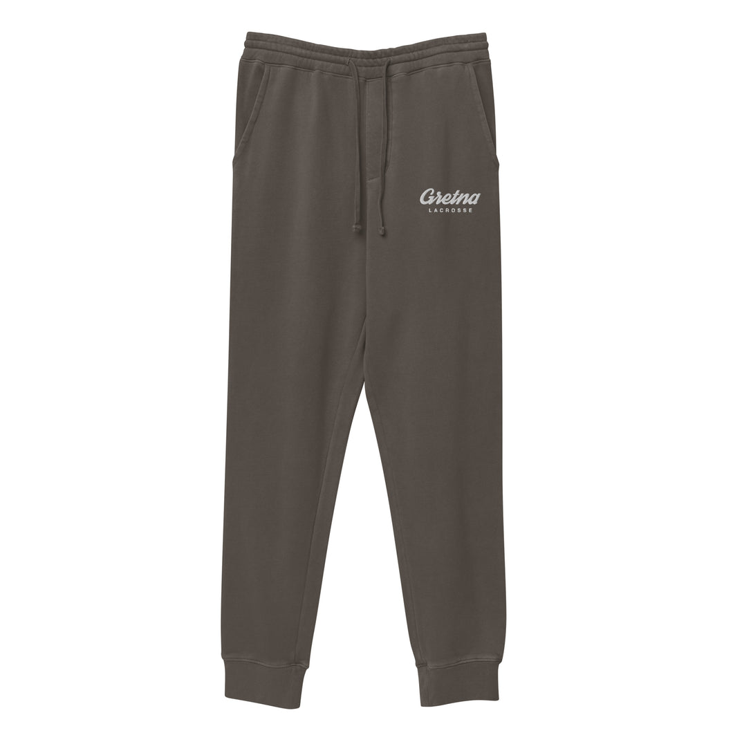 Premium Embroidered Pigment-Dyed Sweatpants
