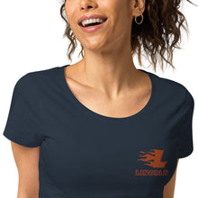 Load image into Gallery viewer, Women’s basic Organic T-Shirt - Embroidered Logo