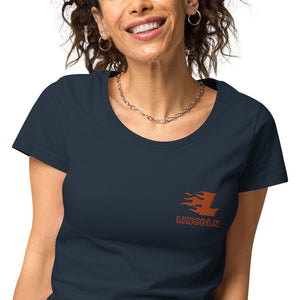 Women’s basic Organic T-Shirt - Embroidered Logo